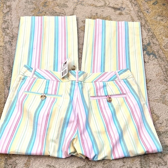 NWT, Tommy Hilfiger, Gorgeous Slimming Vertical Striped Pants, Size 6 - Picture 7 of 10